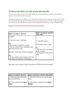 Thì hiện tại hoàn thành và thì hiện tại hoàn thành tiếp diễn 