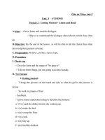 Giáo án Tiếng Anh 8 Unit 3: At home