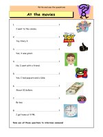 4976 write the questions at the movies 