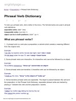 ENGLISH PAGE   phrasal verb dictionary 