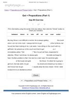ENGLISH PAGE   get + prepositions (part 1) 
