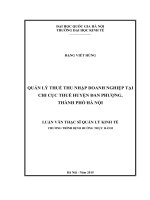 Quản lý thuế thu nhập doanh nghiệp tại chi cục thuế huyện đan phượng, thành phố hà nội 