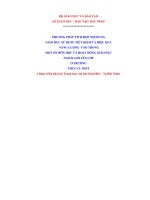 PHƯƠNG PHÁP TÍCH hợp nội DUNG GIÁO dục sử DỤNG TIẾT KIỆM và HIỆU QUẢ NĂNG LƯỢNG vào TRONG một số môn học và HOẠT ĐỘNG GIÁO dục NGOÀI GIỜ lên lớp ở TRƯỜNG THCS và THPT