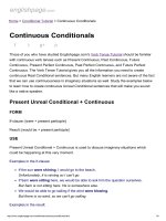 ENGLISH PAGE   continuous conditionals 