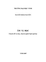 ÂM VỊ HỌC