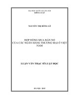 Hợp đồng mua bán nợ của các ngân hàng thương mại ở việt nam 