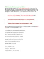 Một số câu giao tiếp thông dụng trong nhà hàng 