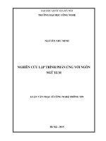 Nghiên cứu lập trình phản ứng với ngôn ngữ ELM 