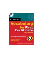 cambridge vocabulary for first certificate in english 