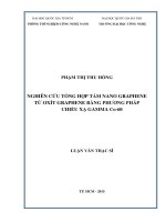 Nghiên cứu tổng hợp tấm nano graphene từ oxít graphene bằng phương pháp chiếu xạ gamma co 60 