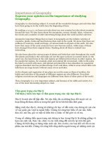 Importance of geography 