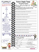 44530 future simple tenseinterrogative sentences  with grammar  key  bw 