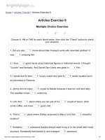 Articles exercise 9 