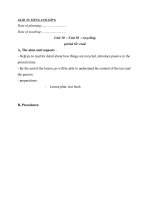 Giáo án Tiếng Anh 8 unit 10: Recycling