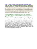 One activity to do in spare time 