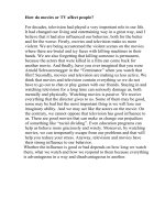 How do movies or TV affect people 