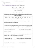 ENGLISH PAGE   mixed phrasal verbs 1 