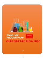 TỔNG hợp PHƯƠNG PHÁP GIẢI bài tập hóa 