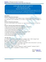 Bài tập sự hòa hợp giữa chủ ngữ và động từ có đáp án 