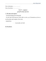 Giáo án Tiếng Anh 8 unit 15: Computers