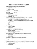 250 câu hỏi và bài tập ôn SINH học lớp 12 (có đáp án) 