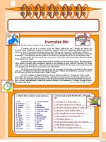 3464 lets read and write about  1  everyday life 