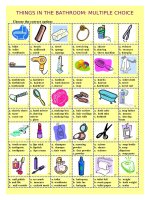 12804 things in the bathroom multiple choice 
