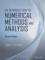 An introduction to numerical methods and analysis, 2nd edition 