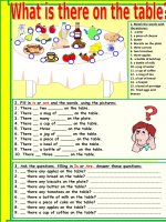 63803 what is there on the table 