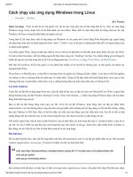 Cách chạy các ứng dụng windows trong linux 