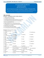 Bài tập từ loại – part of speech 
