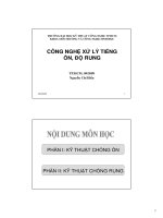 khóa luận công nghệ xử lý tiếng ồn và độ dung