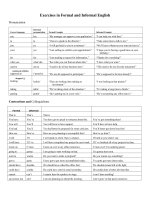 39694 exercises in formal and informal english 