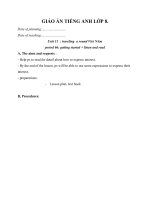 Giáo án Tiếng Anh 8 unit 11: Traveling around Vietnam