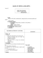 Giáo án Tiếng Anh 9 unit 6: The environment