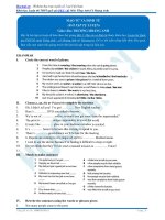 Bài tập mạo từ và định từ 