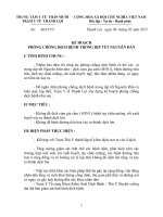 KẾ HOẠCH PHÒNG CHỐNG DỊCH BỆNH TRONG DỊP TẾT NGUYÊN ĐÁN