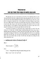 CÁC bài TOÁN TÍCH PHÂN có NHIỀU CÁCH GIẢI   