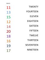 islcollective worksheets beginner prea1 kindergarten reading numbers  cardinal num match the numbers 1494916391540792bc63b8a8 53373871 
