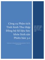 Công cụ phân tích tình hình thu thập quản lý số liệu sức khỏe sinh sản