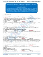 Bài tập danh từ và các kiến thức liên quan (phần 1) có đáp án 