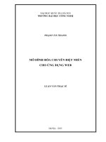 Mô hình hóa chuyên biệt miền cho ứng dụng web 
