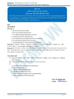 Bài tập về liên từ trong tiếng anh có đáp án 