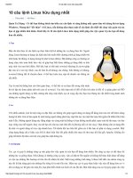 10 câu lệnh linux hữu dụng nhất 