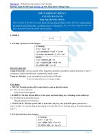 Thì của động từ phần 1 