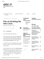 File và hệ thống file trên linux   góc IT 