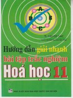 HƯỚNG dẫn GIẢI NHANH bài tập TRẮC NGHIỆM hóa học 11 