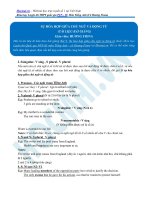 Sự hòa hợp giữa chủ ngữ và động từ 