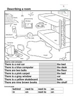 islcollective worksheets beginner prea1 kindergarten elementary school writing prepositions of place rooms  describing a 141319531055e9a883852874 32240928 