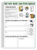 14026 read  match  describe  create 5  kitchen appliances  